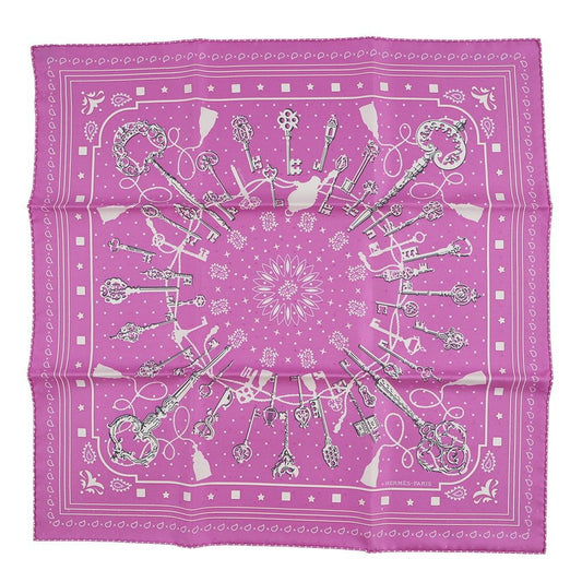 Hermes Scarf Carre 55 les Cles Bandana Silk Dot