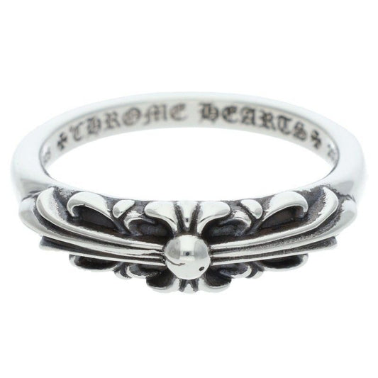 Chrome Hearts Baby Classic Floral Cross Silver Ring