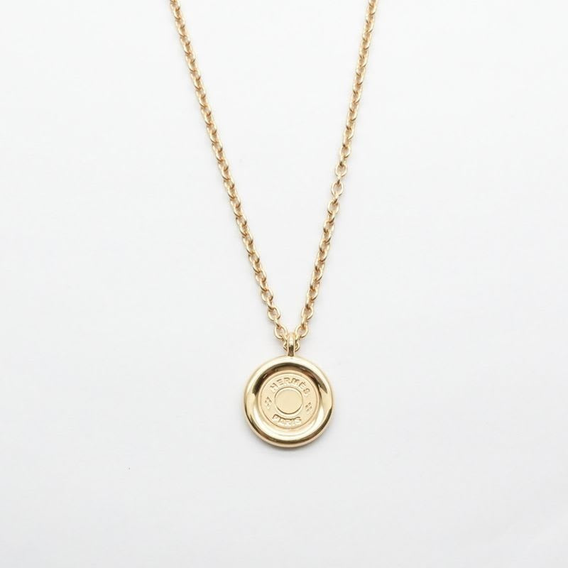 Hermes Serie Necklace Pendant Choker AU 750