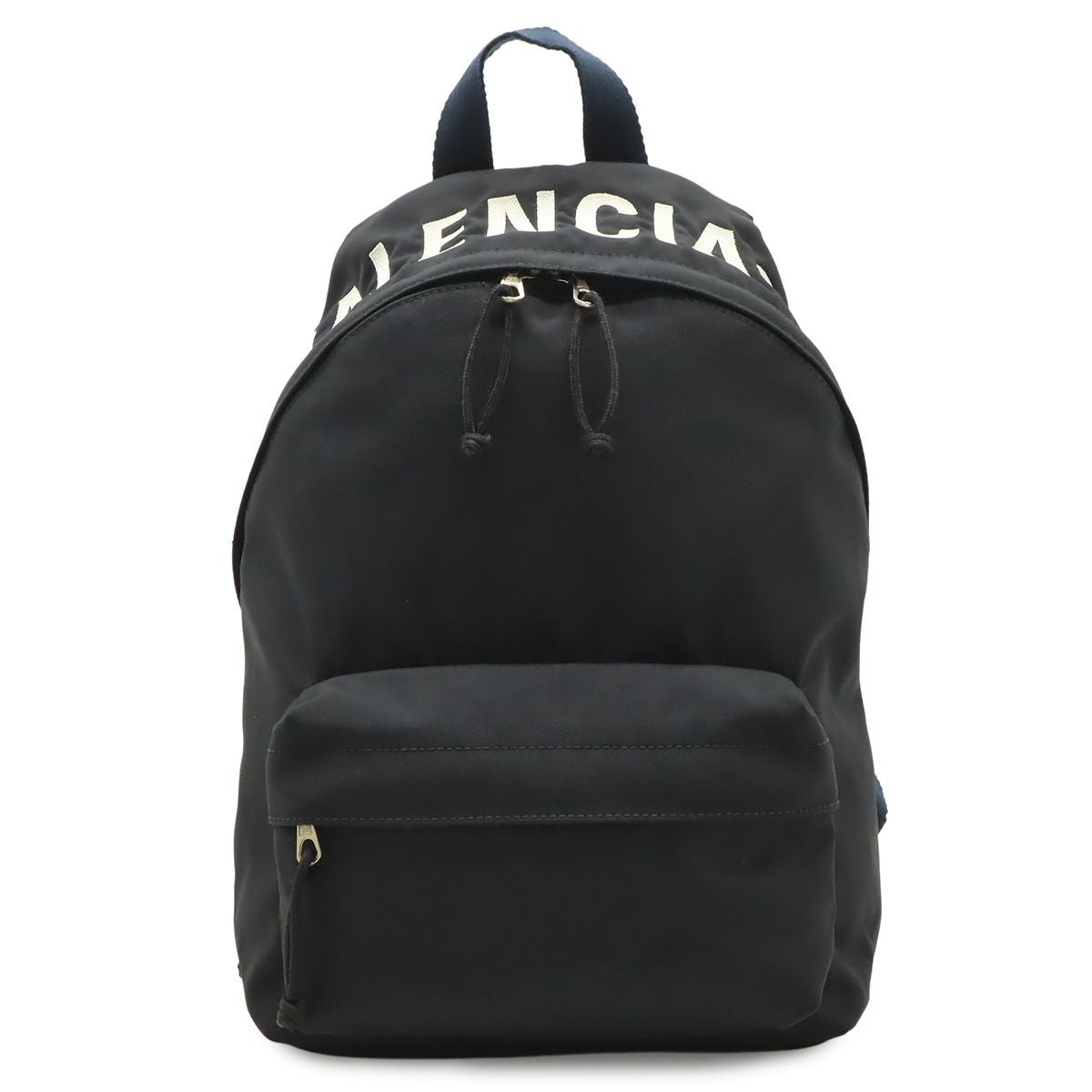 Balenciaga Wheel Backpack Nylon Canvas Black Navy White