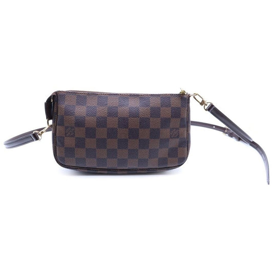 Louis Vuitton Damier Pochette Accessoire Mini Shoulder Bag Brown Leather