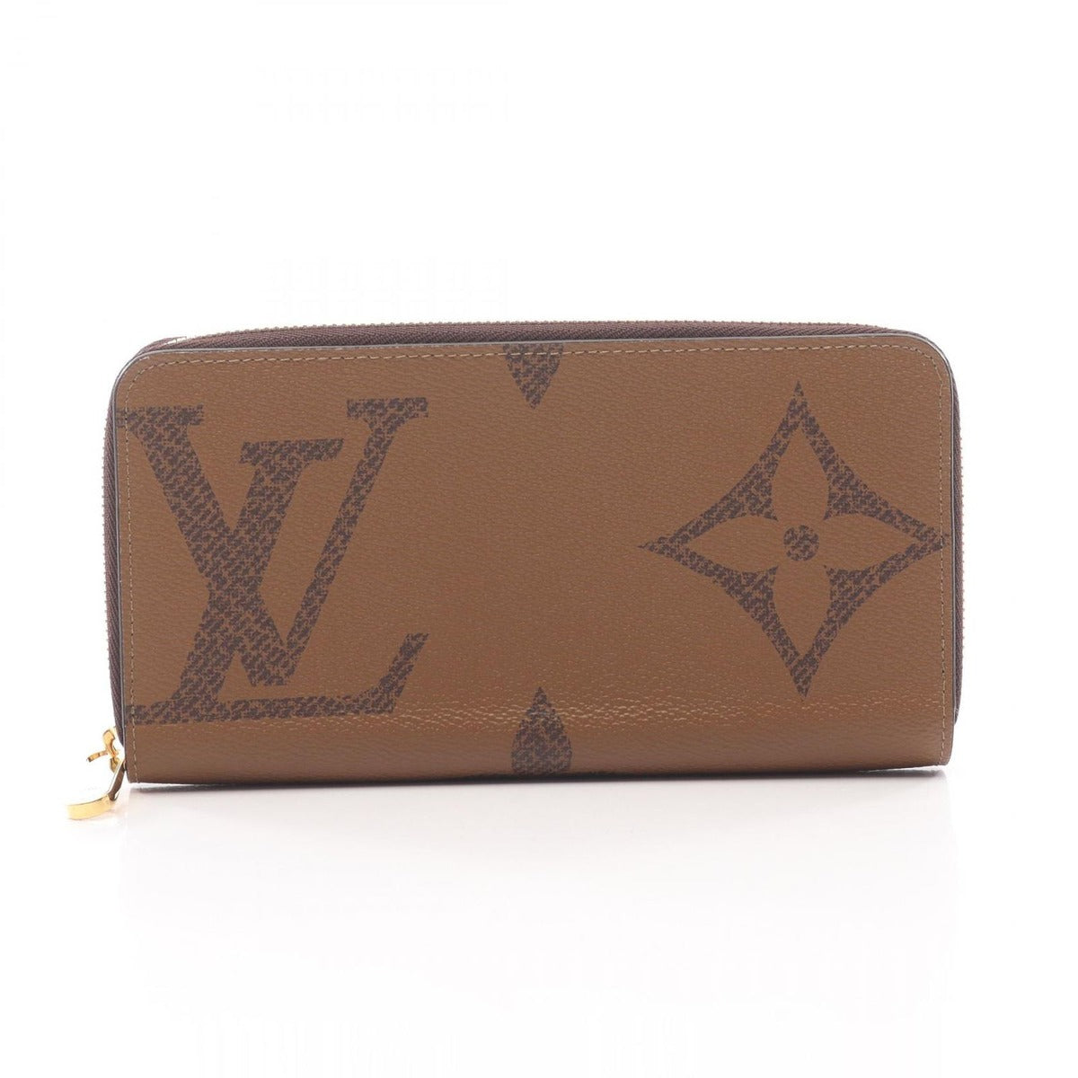 Louis Vuitton Round Wallet Zippy Canvas Leather