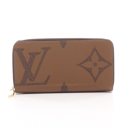 Louis Vuitton Round Wallet Zippy Canvas Leather