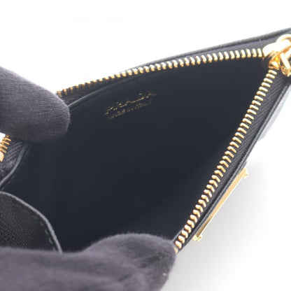 Prada Card Case Saffiano Triang 1 Mc086 Qhhf 0002 Nero Leather — view 3