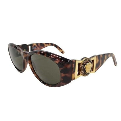 Versace Gianni Sunglasses Medusa M Brown Acetate Eyewear