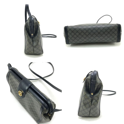 Celine Shoulder Bag Macadam Pattern Navy