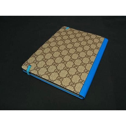 Gucci Disney Collaboration Donald Duck GG Pattern Leather Notebook — view 2