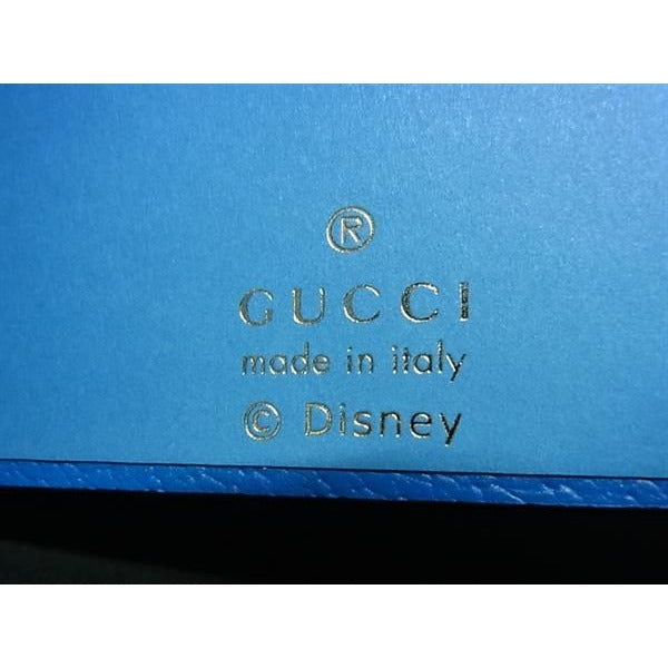 Gucci Disney Collaboration Donald Duck GG Pattern Leather Notebook — view 4