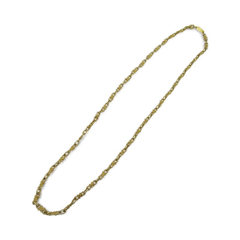 Celine Metal Gold Vintage Necklace Accessory 0171 Celine