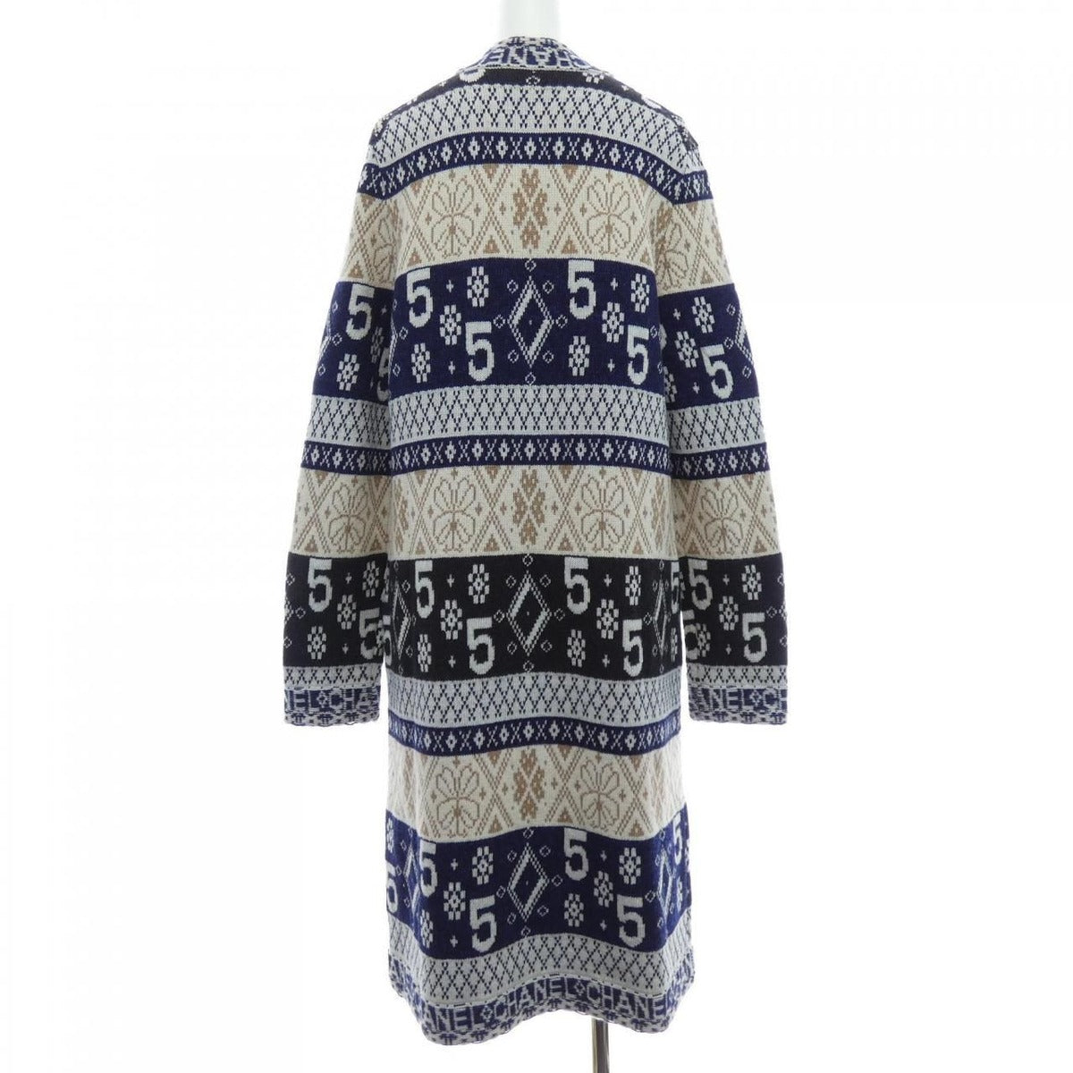 Chanel Long Cardigan Cashmere Beige — view 2