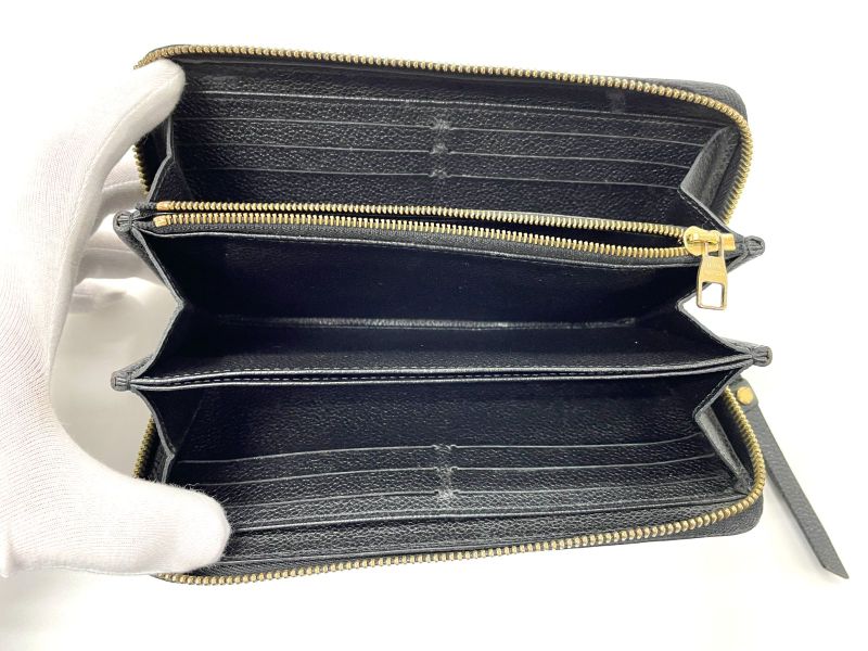 Louis Vuitton Monogram Empreinte Zippy Wallet Round Zip Wallet Long Wallet