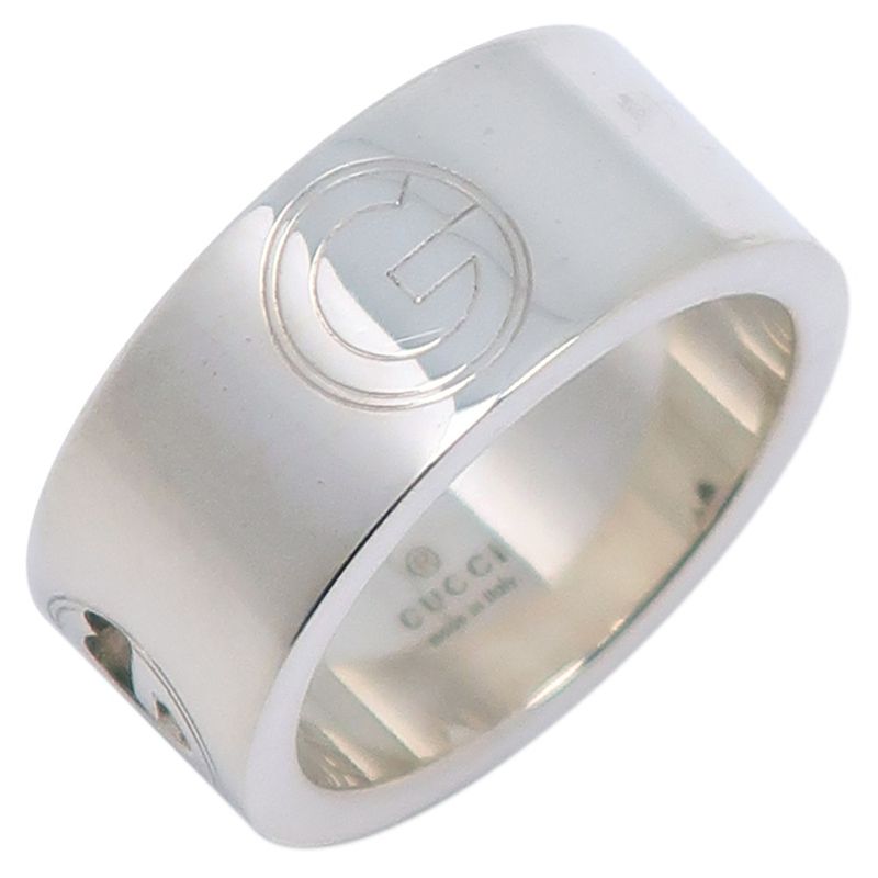 Gucci G Logo Silver 925 Size 8.5 Ladies 7.7g Ring