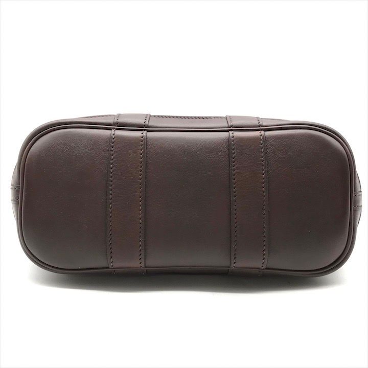 Hermes Garden Party Ttp Mini Hand Bag Brown Leather