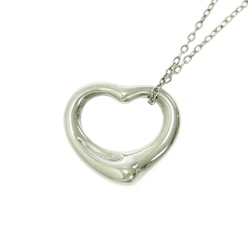 Tiffany & Co Tiffany & Co Silver Elsa Peretti Open Heart Necklace 2.8g 925