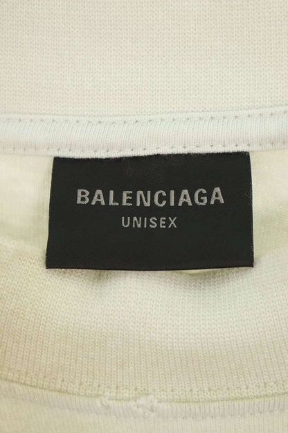 Balenciaga 23SS 739028 Tovn2 Crushed Dust Finish Wappen T-shirt Men's 4
