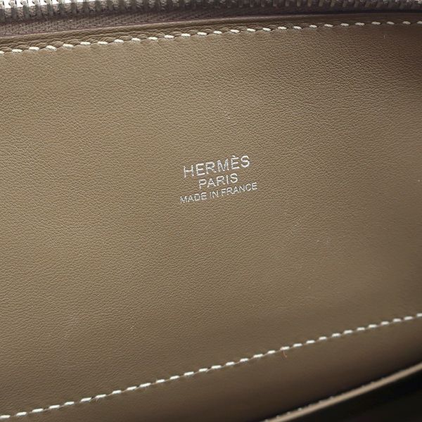 Hermes 2way Bag Bolide 27 Swift Etoupe Silver Hardware Glazed Shoulder Y