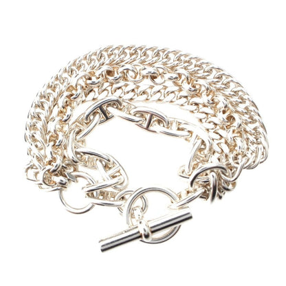 Hermes Etcetra 4 Chaine D'ancre Bracelet Silver