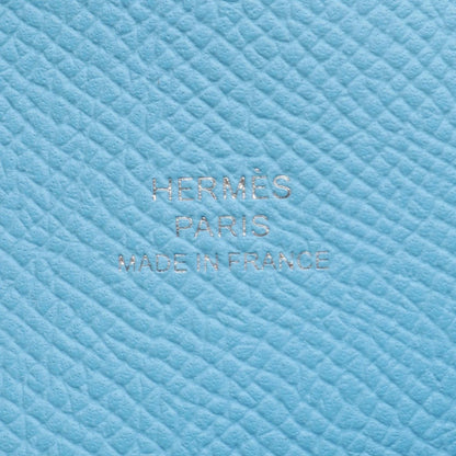 Hermes Shoulder Bag Nap to Go Celeste Leather Blue — view 4