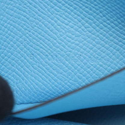 Hermes Shoulder Bag Nap to Go Celeste Leather Blue — view 5