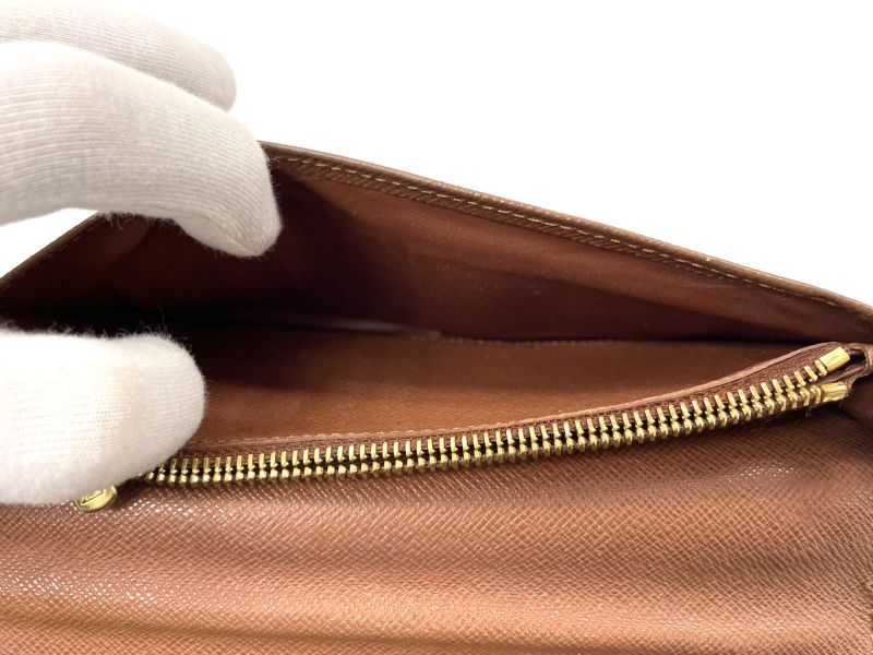 Louis Vuitton Monogram Portefeuille Brazza Long Wallet Folded M66540 Brown Made