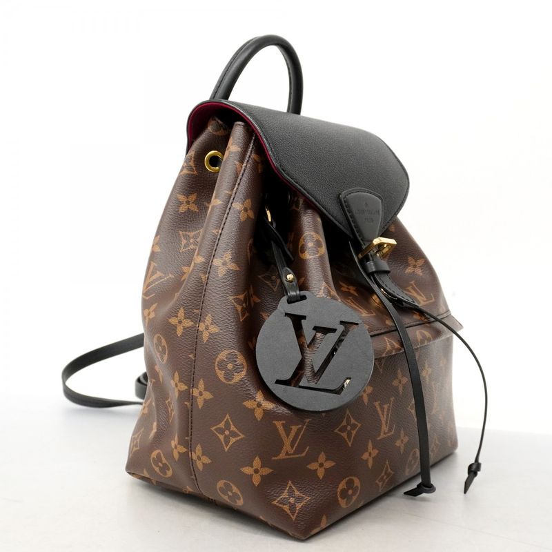 Louis Vuitton Backpack Daypack Monogram Montsourisnmpm M45515 Brown Women's