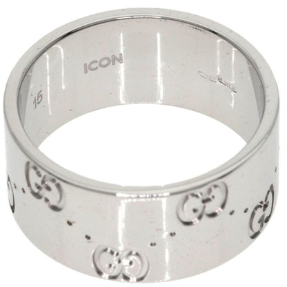 Gucci Icon Wide #15 Ring - 18K White Gold Ladies