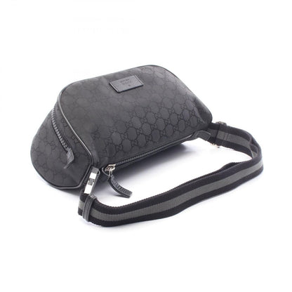 Gucci Waist Bag GG Pattern Black Nylon Leather — view 2