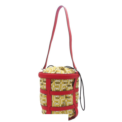 Hermes Musardine Rouge Kazak Khaki Silver Epsom Silk Shoulder Bag — view 2