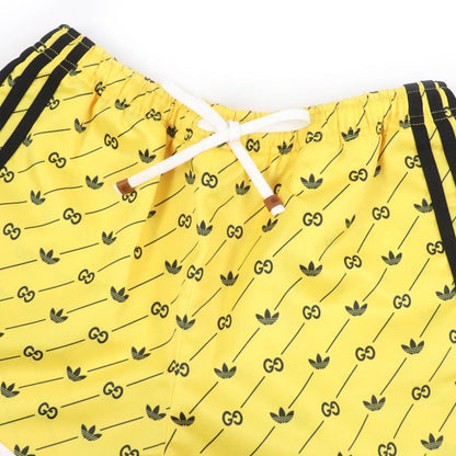 Gucci×adidas 693439 Interlocking G Shorts Yellow M Ladies
