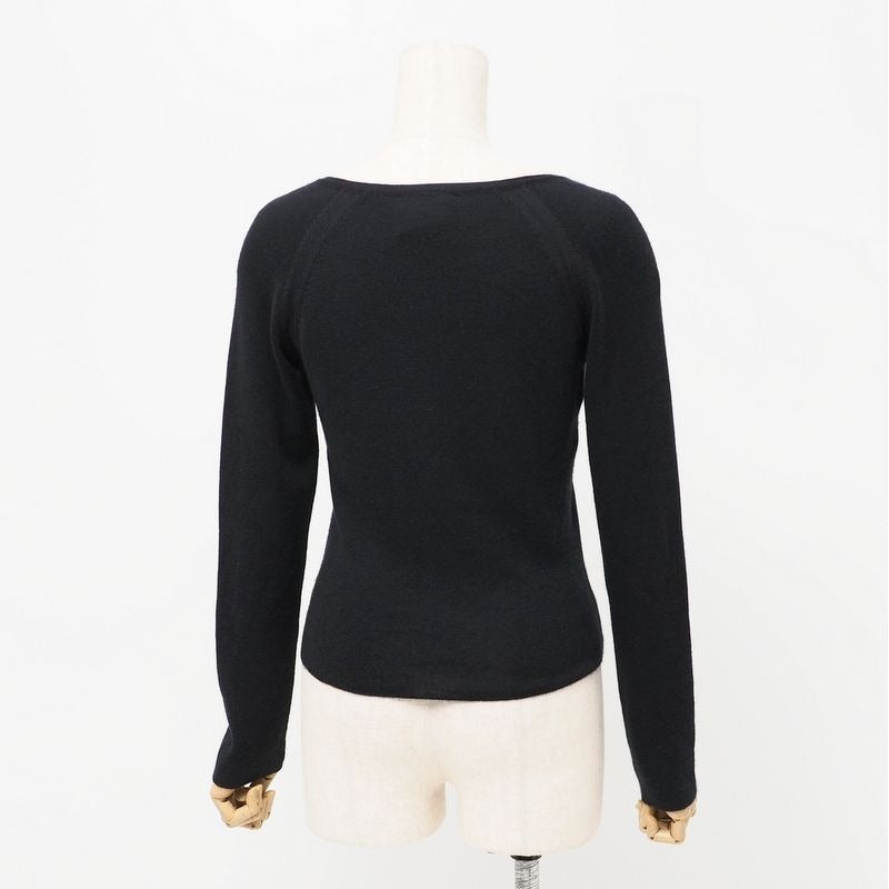 Chanel Vintage Sweater Size 38 Long Sleeve Knitted 99 A Cashmere Silk — view 2
