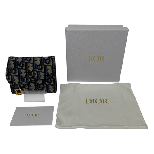 Christian Dior Trifold Wallet S5912 Ctzq M928 Blue