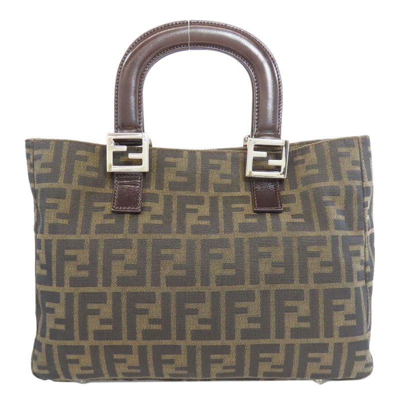 Fendi Zucca Pattern Tote Bag Canvas Women