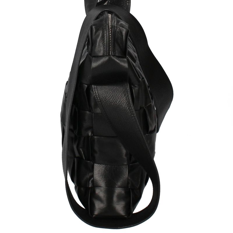 Bottega Veneta Maxi 2-Way Briefcase 629072 Intrecciato Men's Briefcase Black