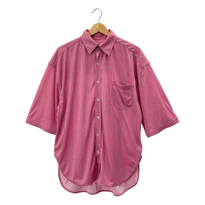 Balenciaga - Striped Over Silhouette Stretch Shirt - 36 - Pink - Mens