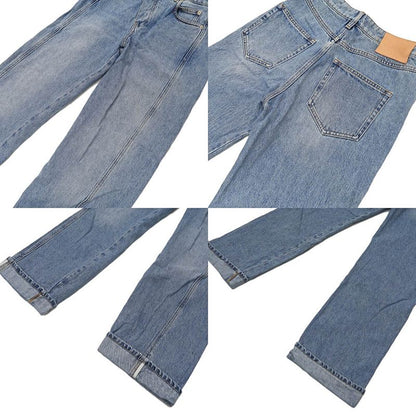 Loewe Denim Pants S359y11xc4 Size 36 Light Blue Series Roll Up Ladies