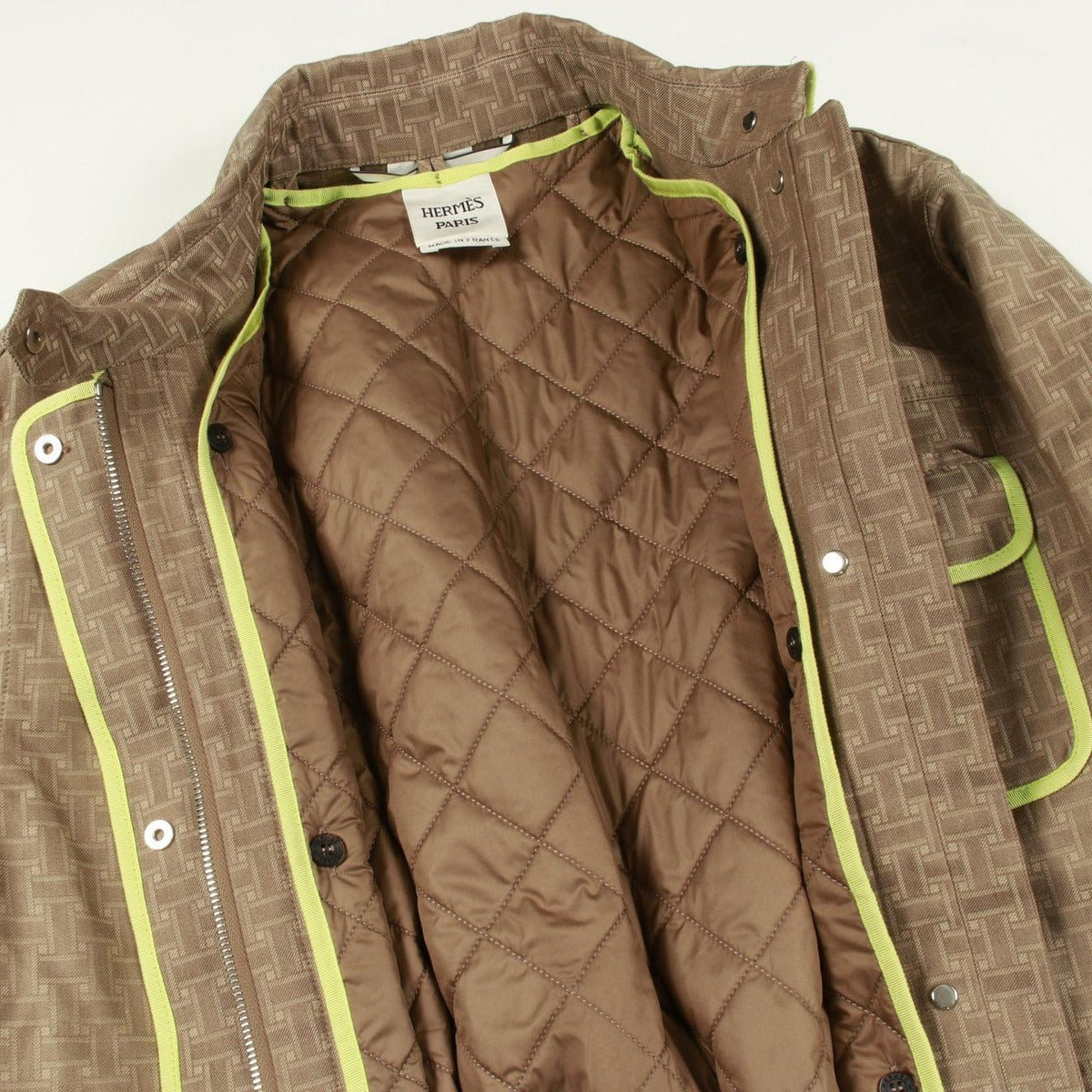 Hermes Mosaic Motif Coat — view 5