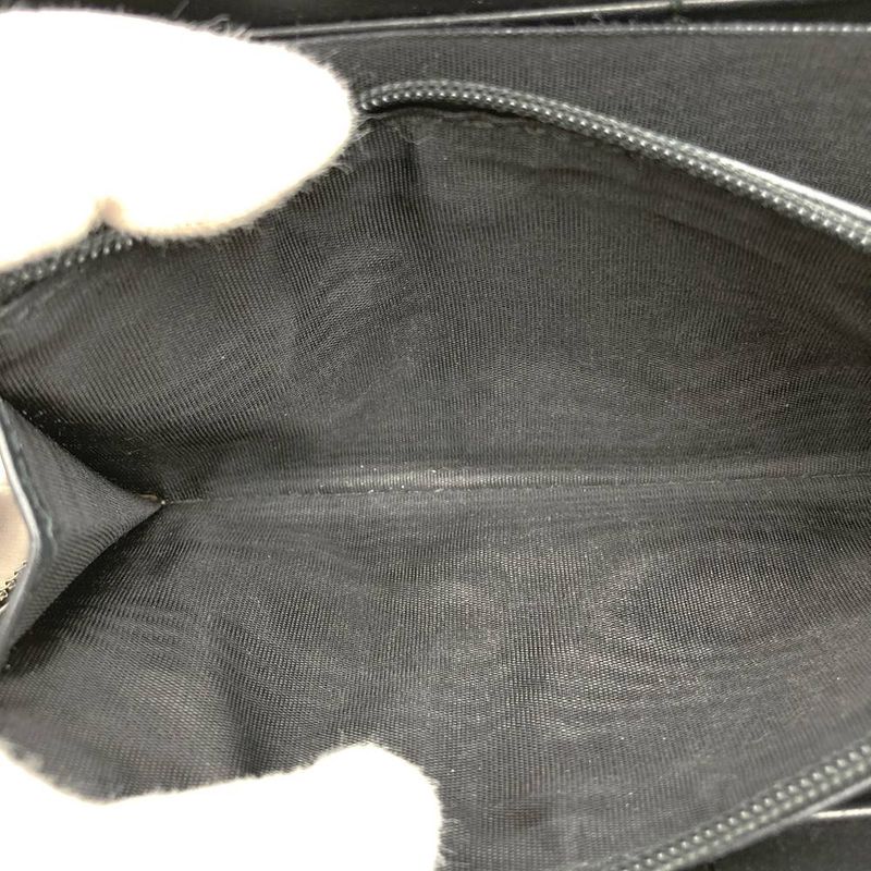 Gucci 408831 Long Wallet Guccissima New Web Black Sherry Line Women Men