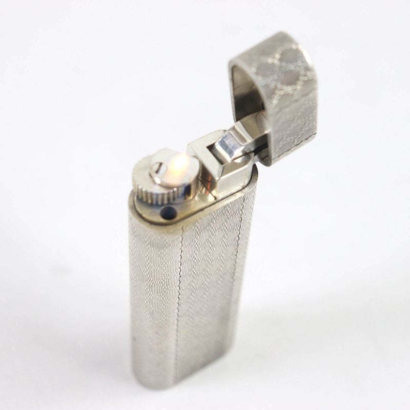 Cartier Honeycomb Allover Pattern Oval Shape Roller Type Smoking