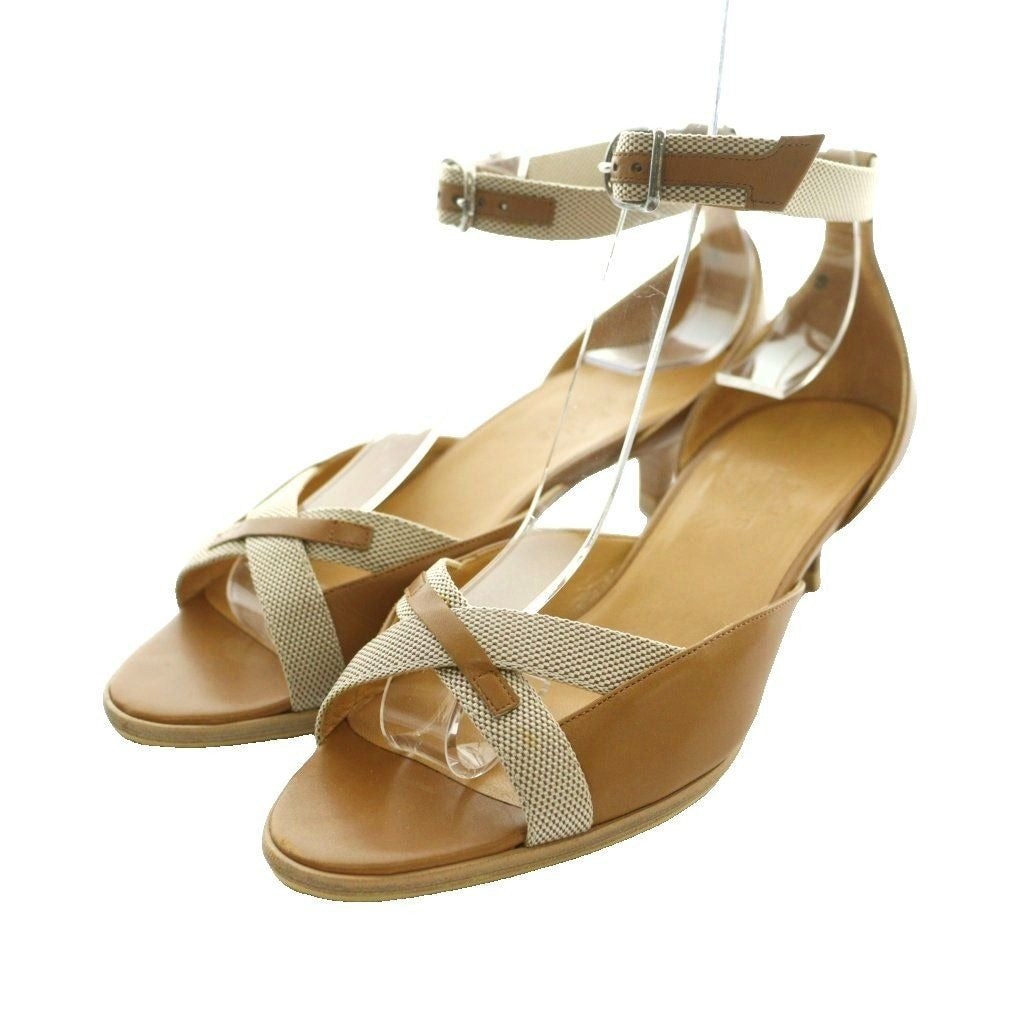 Hermes Ankle Strap Sandals Brown SS OS