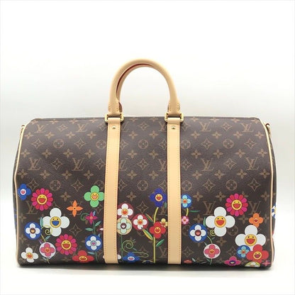Louis Vuitton Takashi Murakami Monogram Keepall Bandouliere 45 Boston Bag