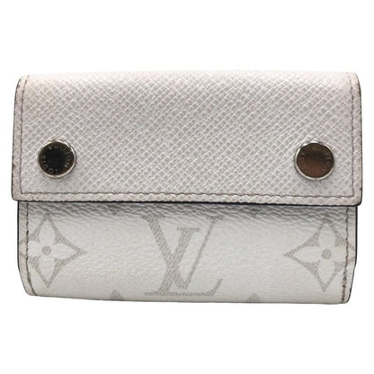Louis Vuitton Taiga Llama Discovery Compact Wallet Optic White