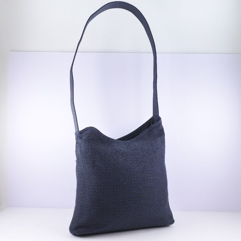 Hermes Sac Depinsage Canvas Blue Unisex Shoulder Bag