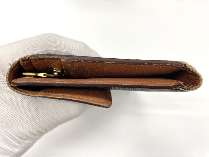 Louis Vuitton Monogram Pochette Passpole Long Wallet Passport Case M60135 Brown