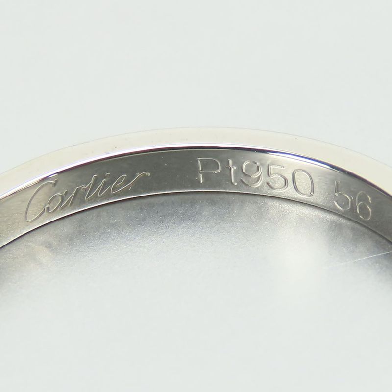 Cartier Ring - Classic Wedding Ring 56 Pt950 Approx 3.7g Platinum Jewelry