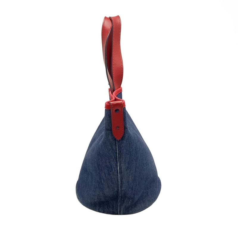 Prada Tote Bag - Navy And Red Leather