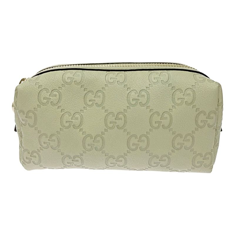 Gucci 153228-2888 Gucci Guccissima Leather Pouch Beige 400751 Pouch