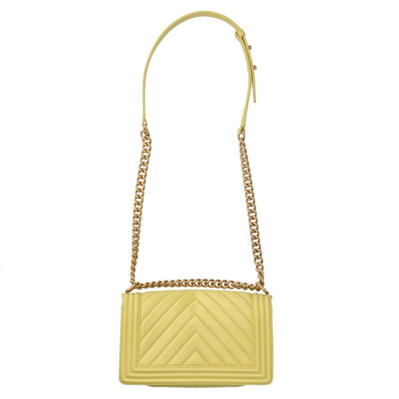 Chanel Boy Chanel 25 Calfskin Chevron Shoulder Bag For Men