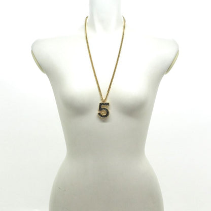 Chanel Necklace No5 Gold And Navy