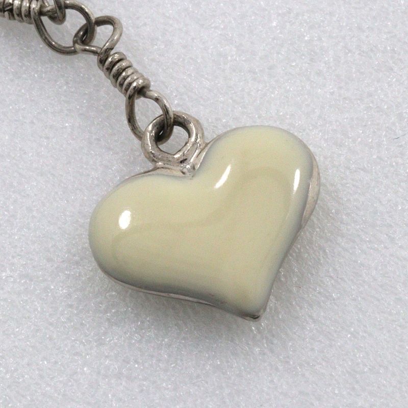 Louis Vuitton Bra Scuff Sweet Monogram M65476 Metal Silver/white Ladies 9.7g