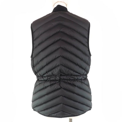 Hermes 23AW 3h0156da Long Quilted Vest Rubber Serie Patch Down Vest Black 40